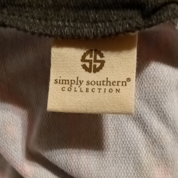 🆕 Simply Southern | Aztec Hoodie Sweatshirt Charcoal Grey & Coral Size Small - Picture 9 of 10